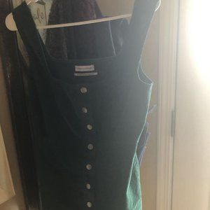 Urban Outfitters Green Corduroy Dress Sz S